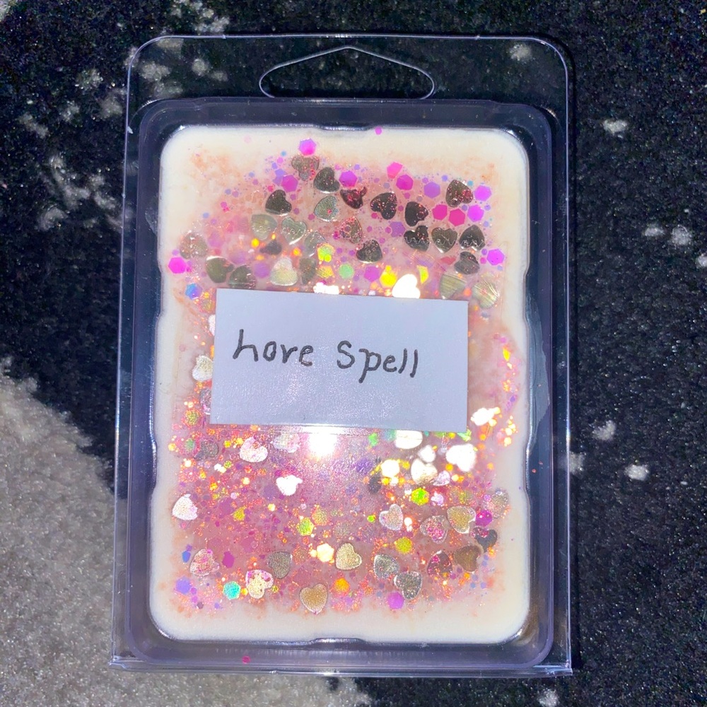 “Love spell” raspberry wax melts